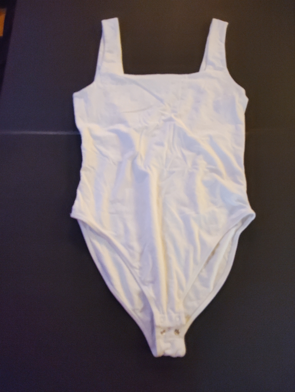Old Navy White Ribbed Bodysuit